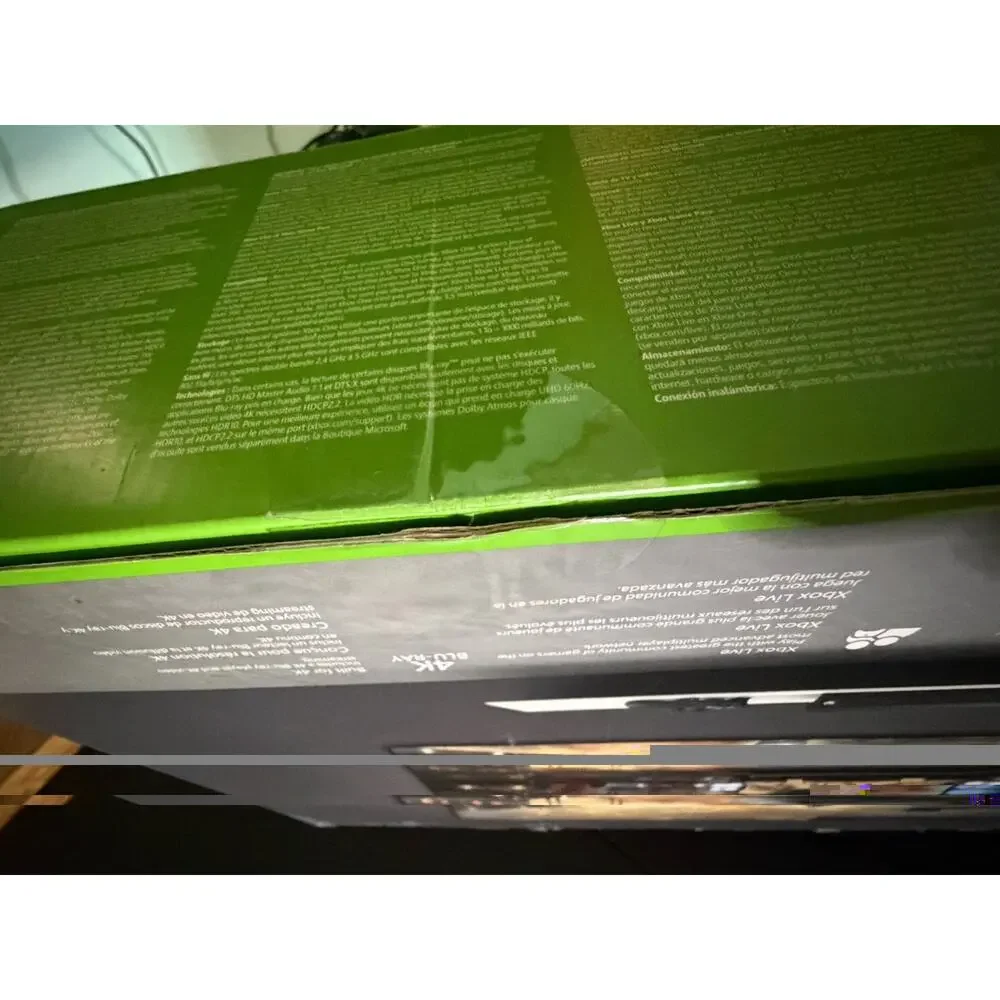Xbox One X 1TB Console System Black Complete In Original Box W/Free Sealed Game